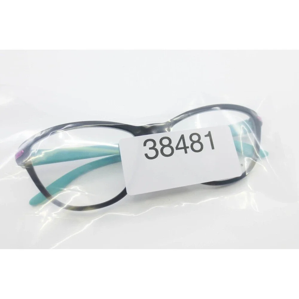 Oakley Twin Tail Satin Black Teal Cat Eye Eyeglasses OY8008-0148 48-14 122